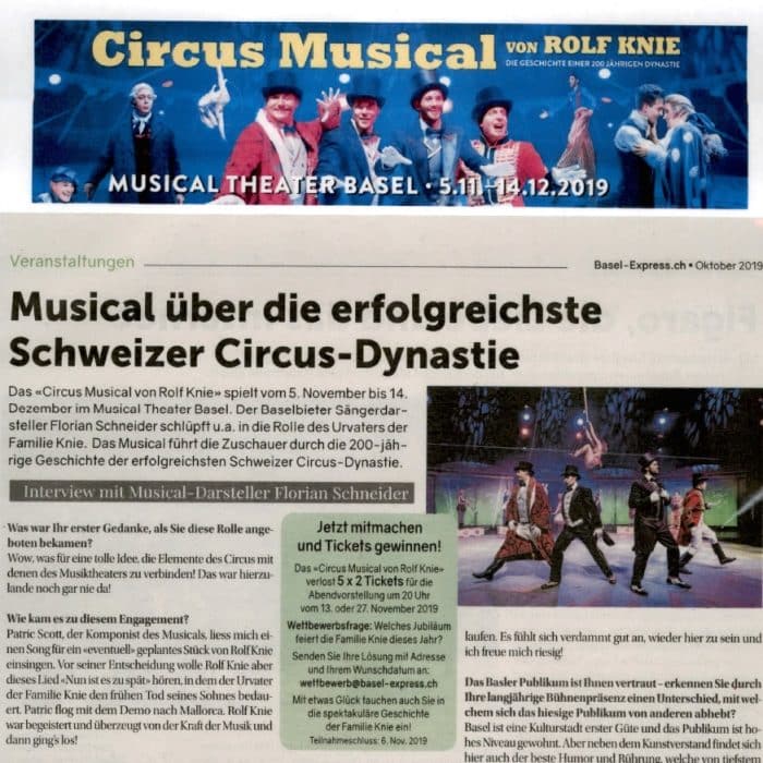 Musical über die erfolgreichste Schweizer Circus-Dynastie