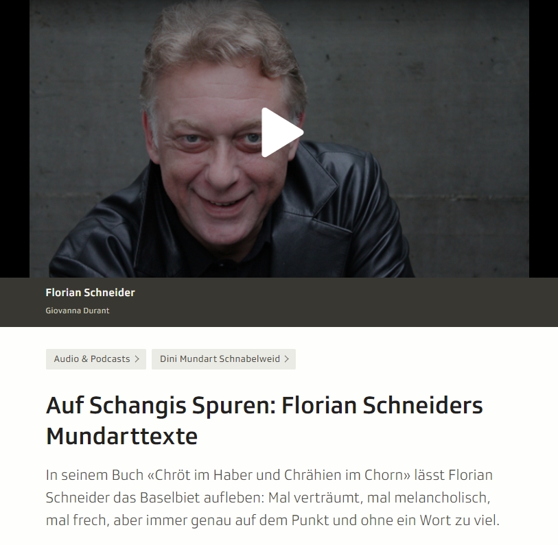 Auf Schangis Spuren: Florian Schneiders Mundarttexte