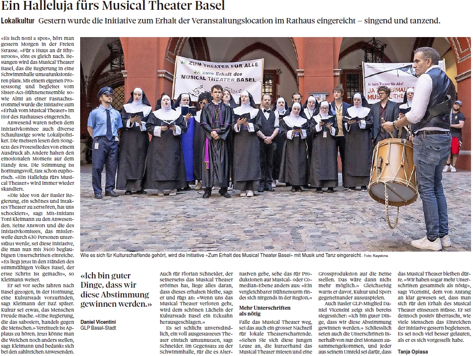 Ein Halleluja fürs Musical Theater Basel