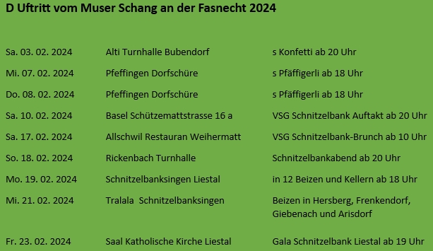 Muser Schang Fasnacht 2024