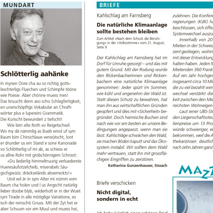 Schlötterlig aahänke