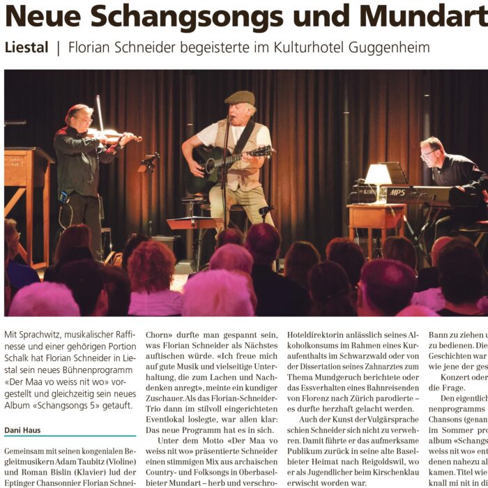 Bericht Premiere und CD-Taufe im Guggenheim