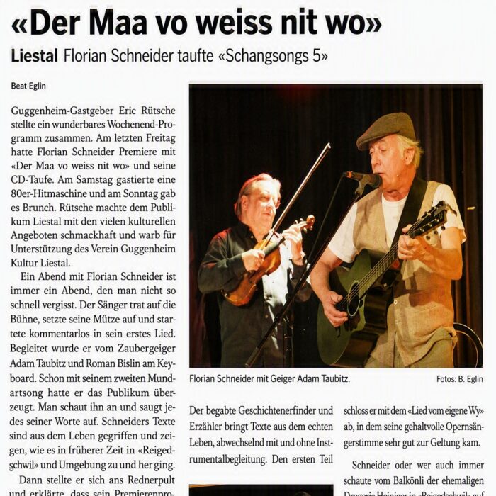 Der Maa vo weiss nit wo